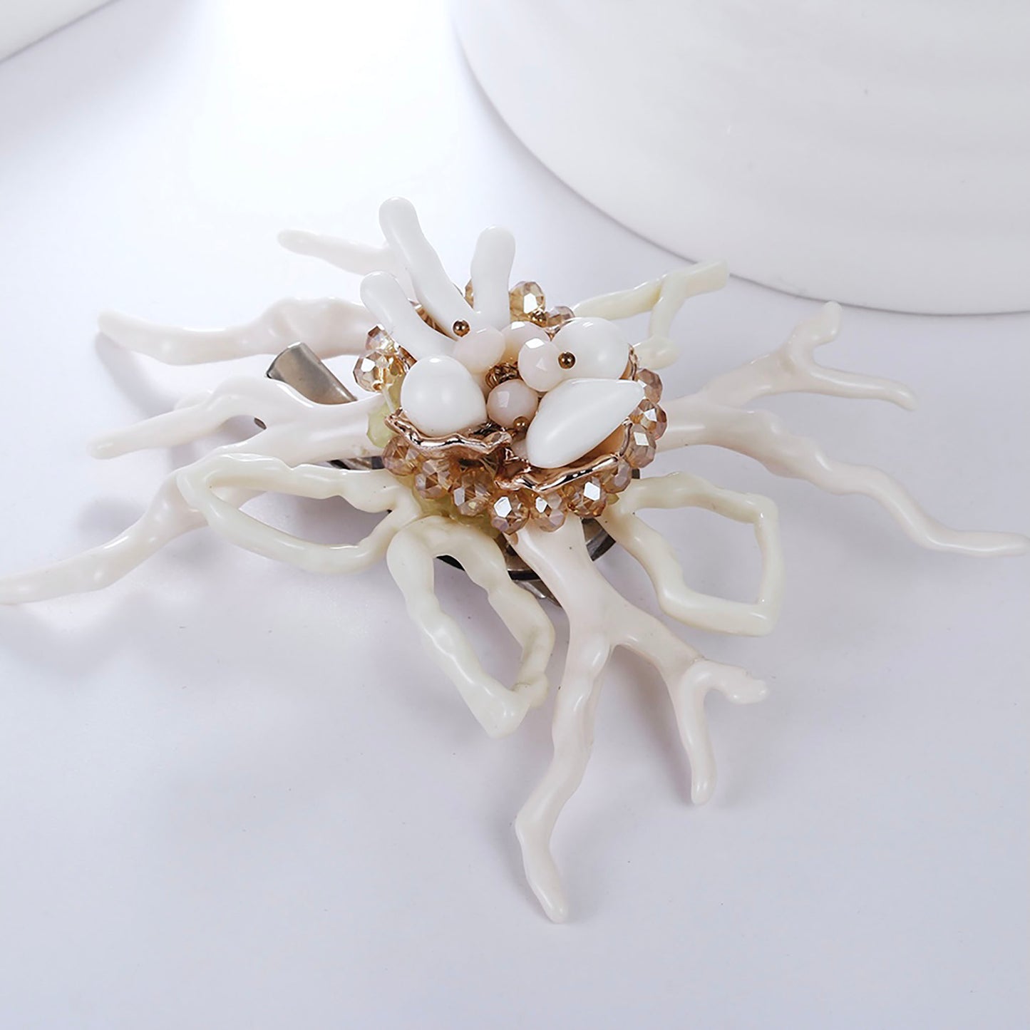 sea coral brooch