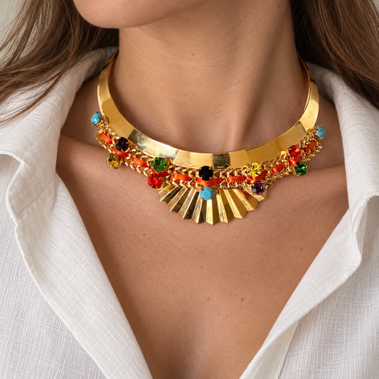 Choker with crystals Reminiscence (France)
