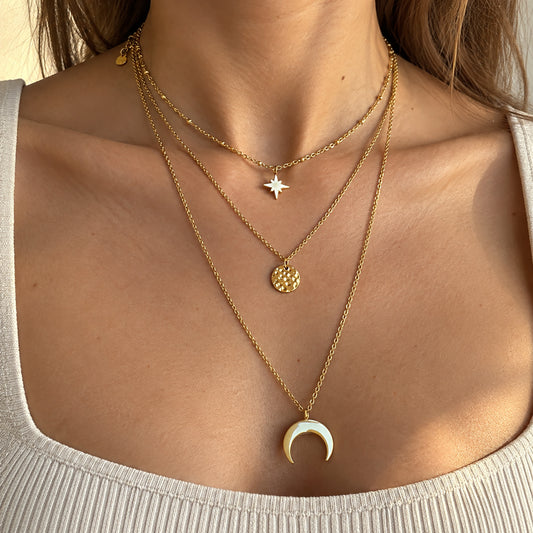 Ikita star and moon necklace (France)