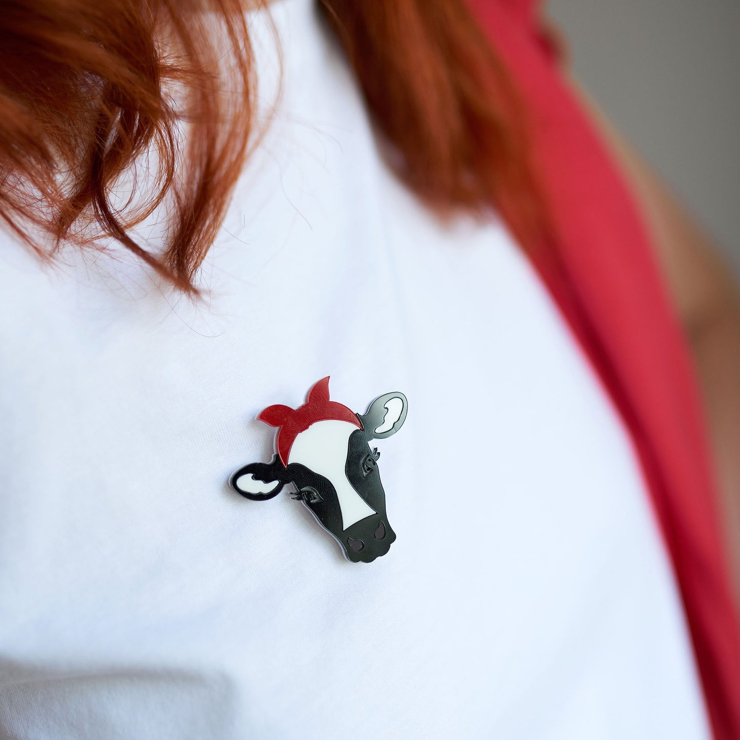 Cow brooch