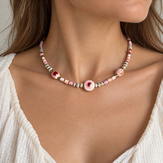 Ceramic necklace Ikita (France)