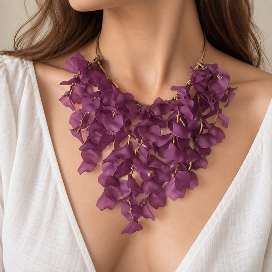 Purple petal necklace Sonata (Spain)
