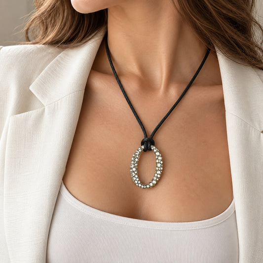 Oval zirconia necklace Bliss Gioielli (Italy)