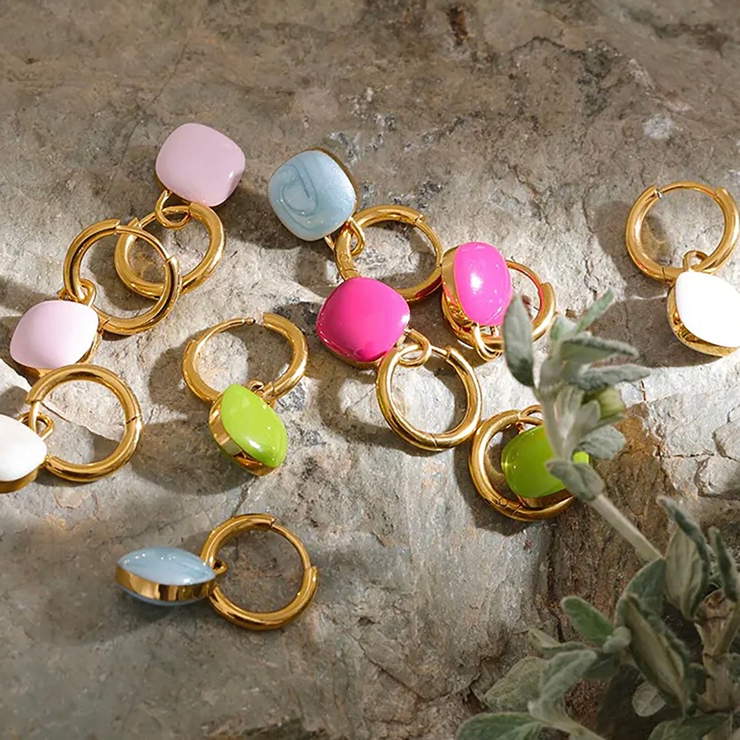 Сережки з емаллю Cannelle (Франція)