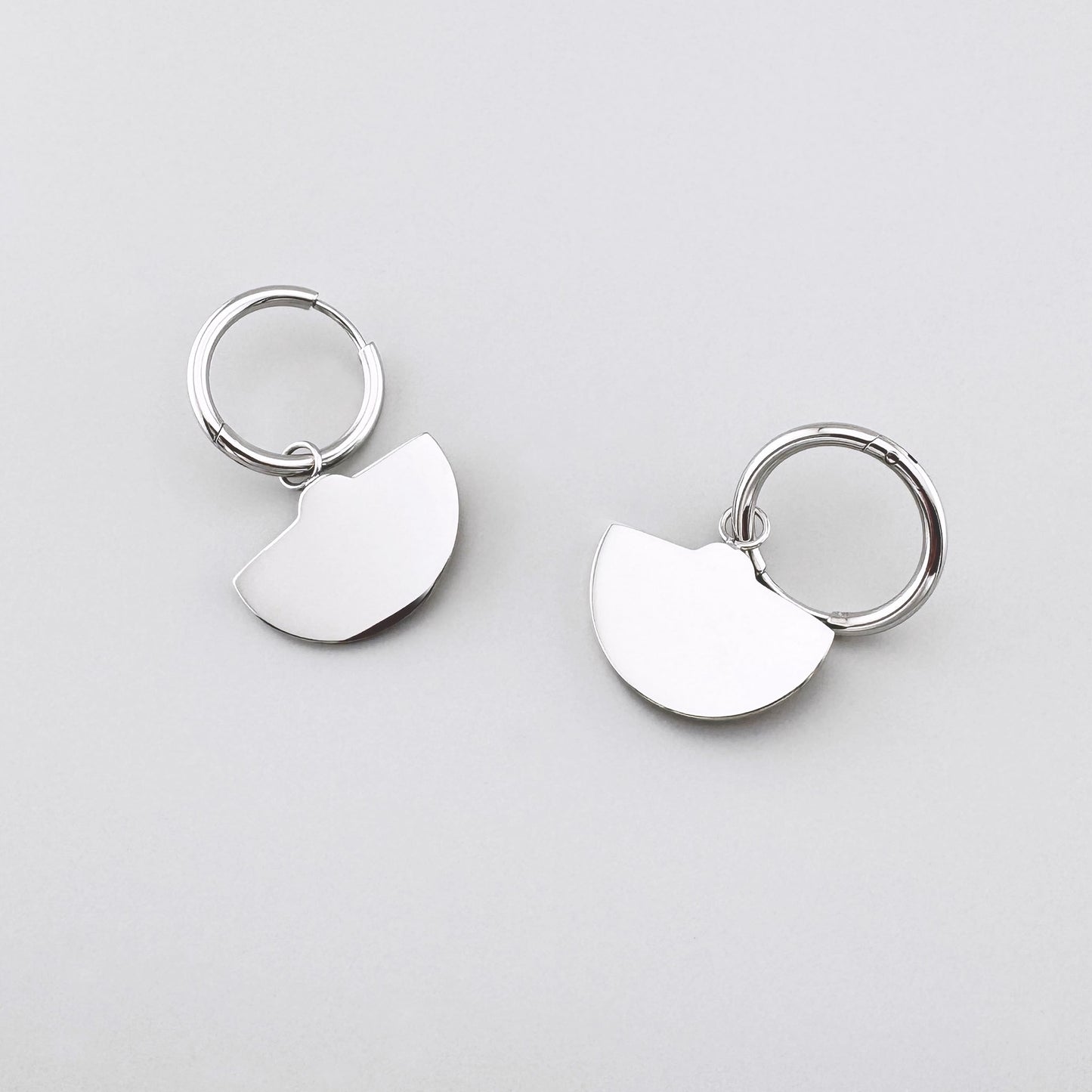 Полукруглые серьги