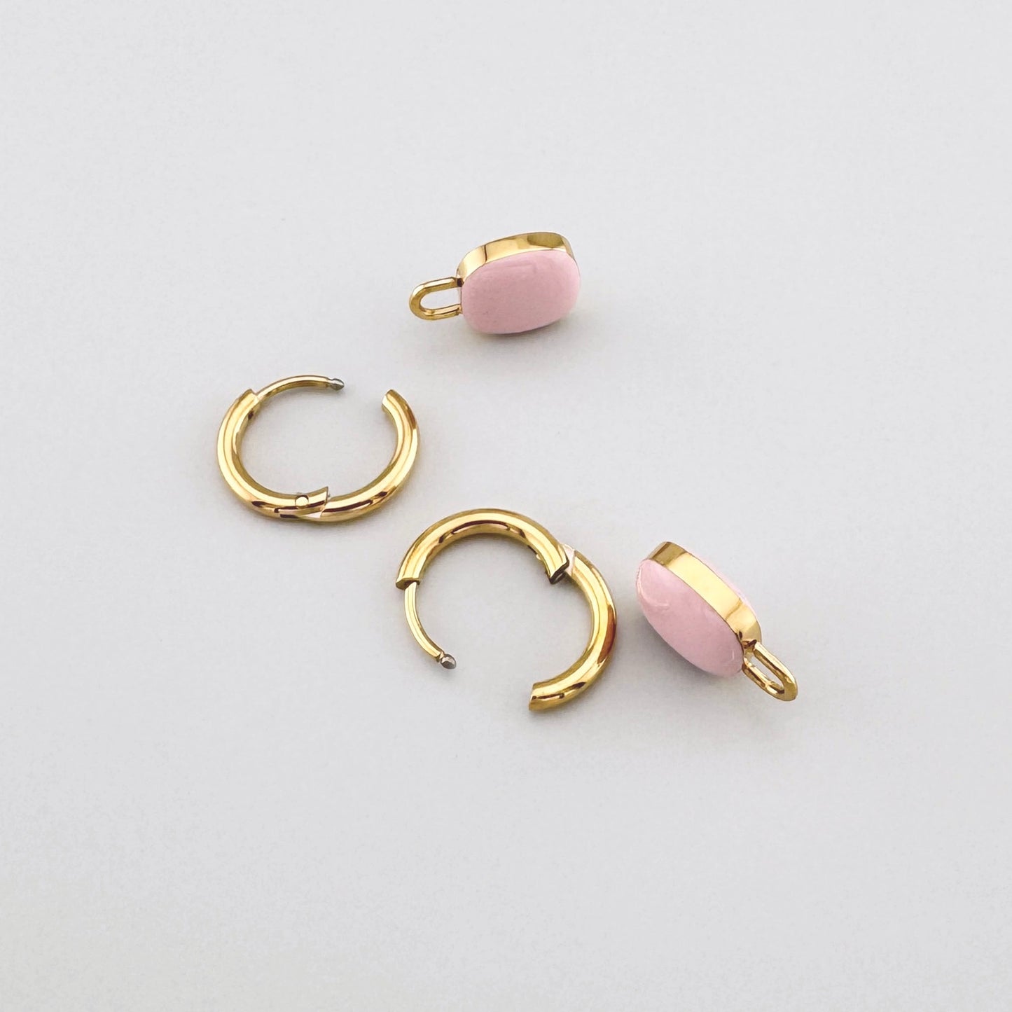 рожеві сережки