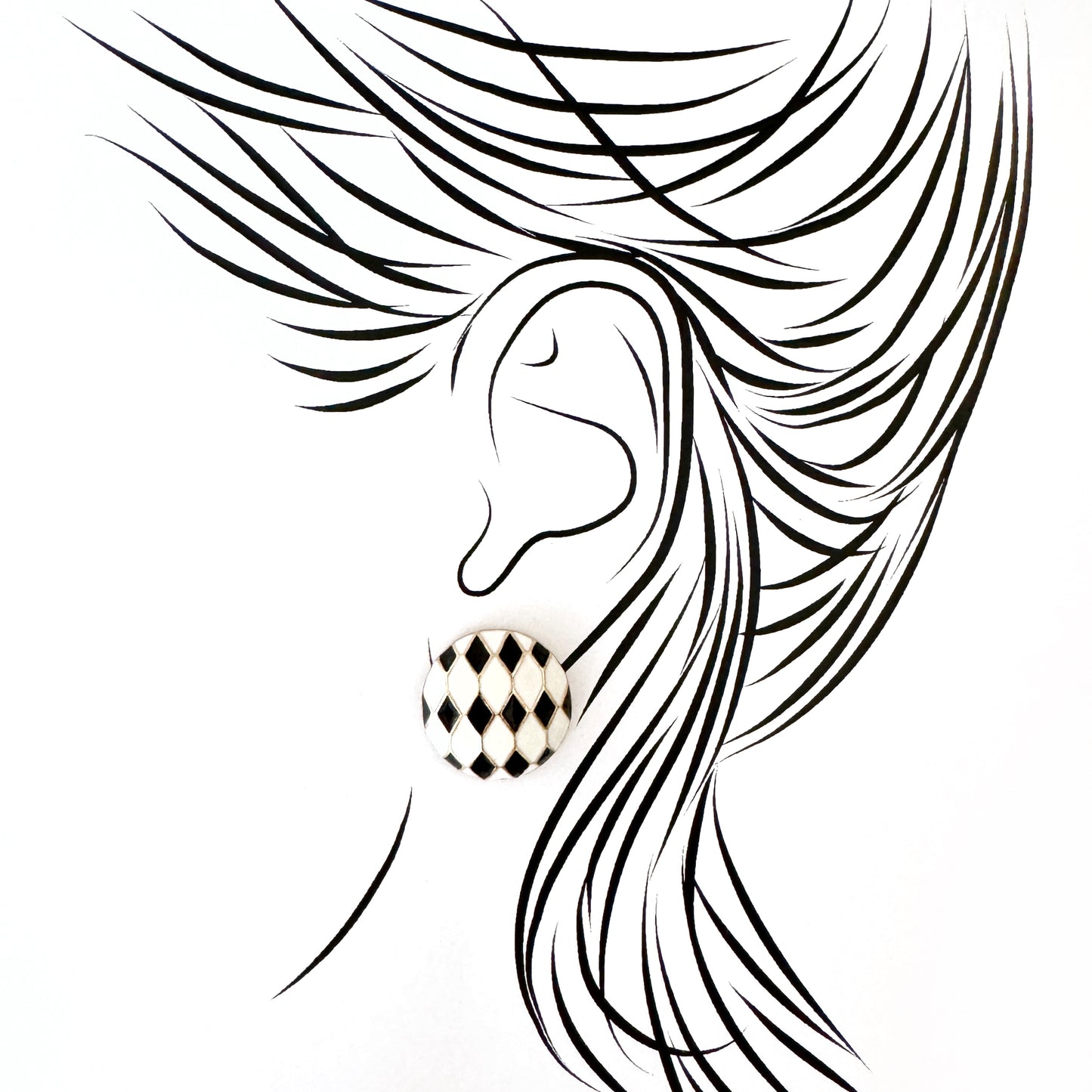 Earrings with enamel Sonata (Spain)