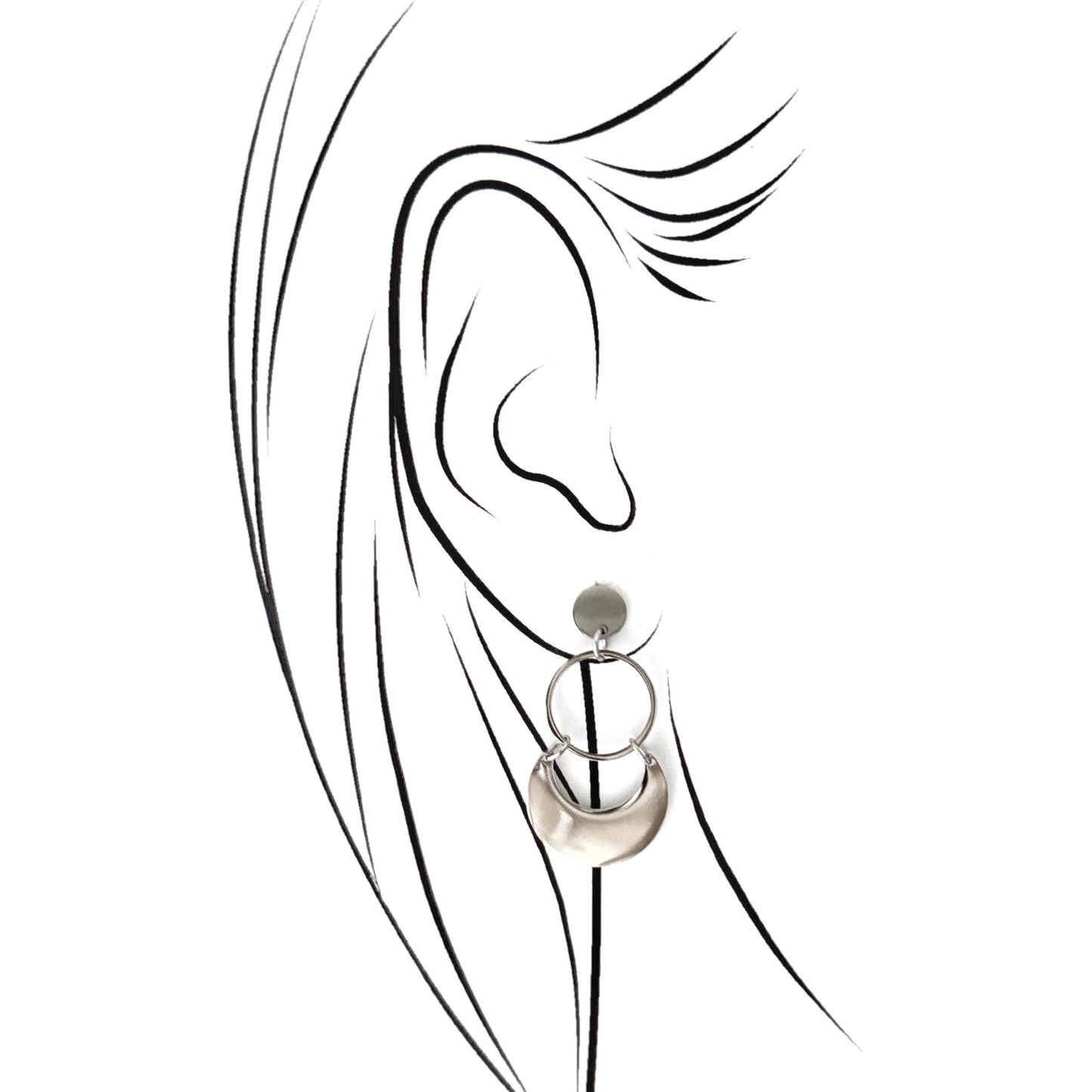 Geometric earrings Maravillas (Spain)