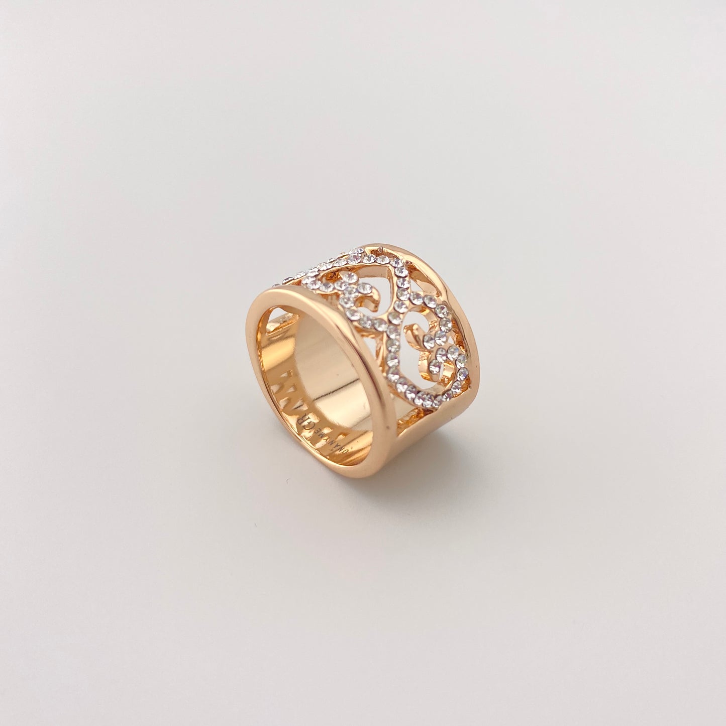 pierścionek pozłacany