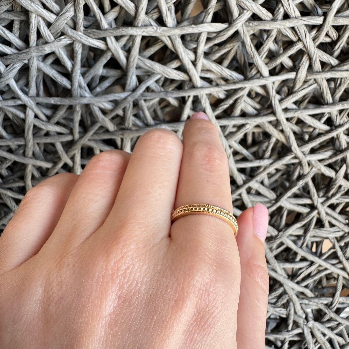 Pierścionek ze wzorem IRL (France)