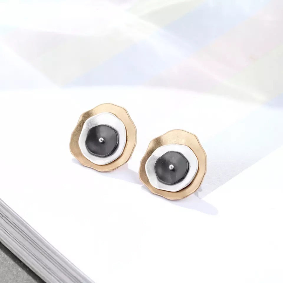 tricolour earrings