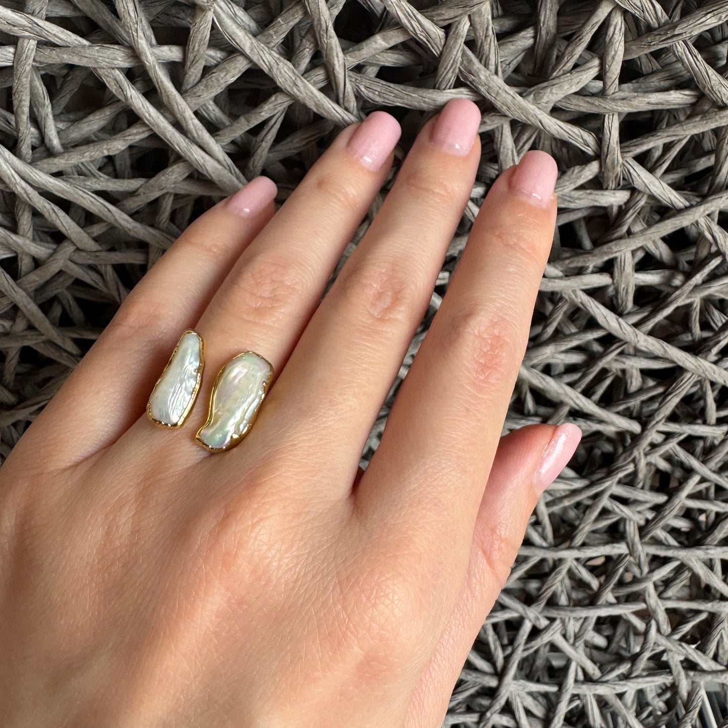 Ring with pearls Pierres Delicates (France)