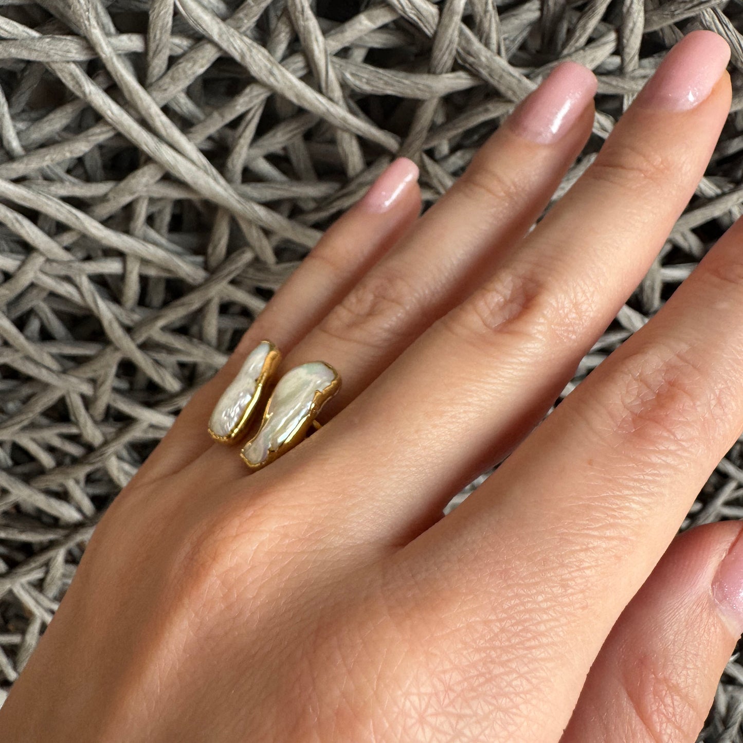 Ring with pearls Pierres Delicates (France)