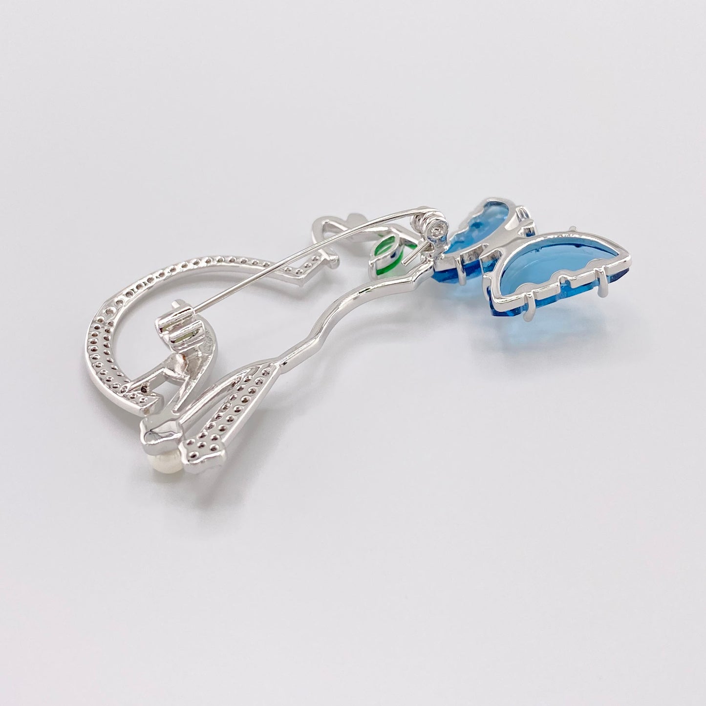 crystal brooch