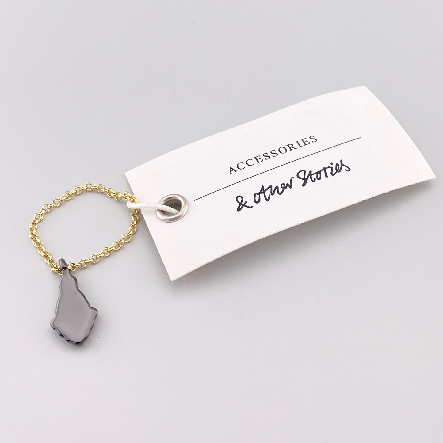 pierścionek łańcuszek