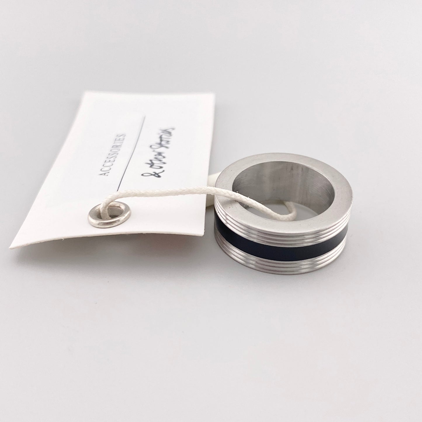 pierścionek srebrny szeroki