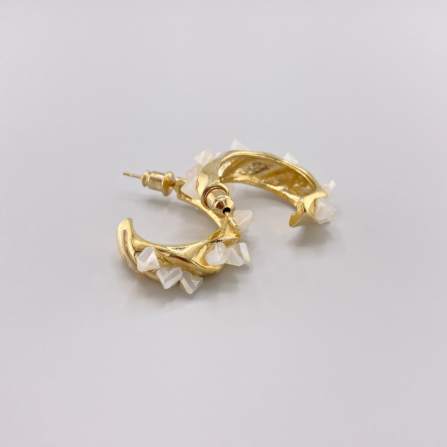 fantasy earrings with crystals