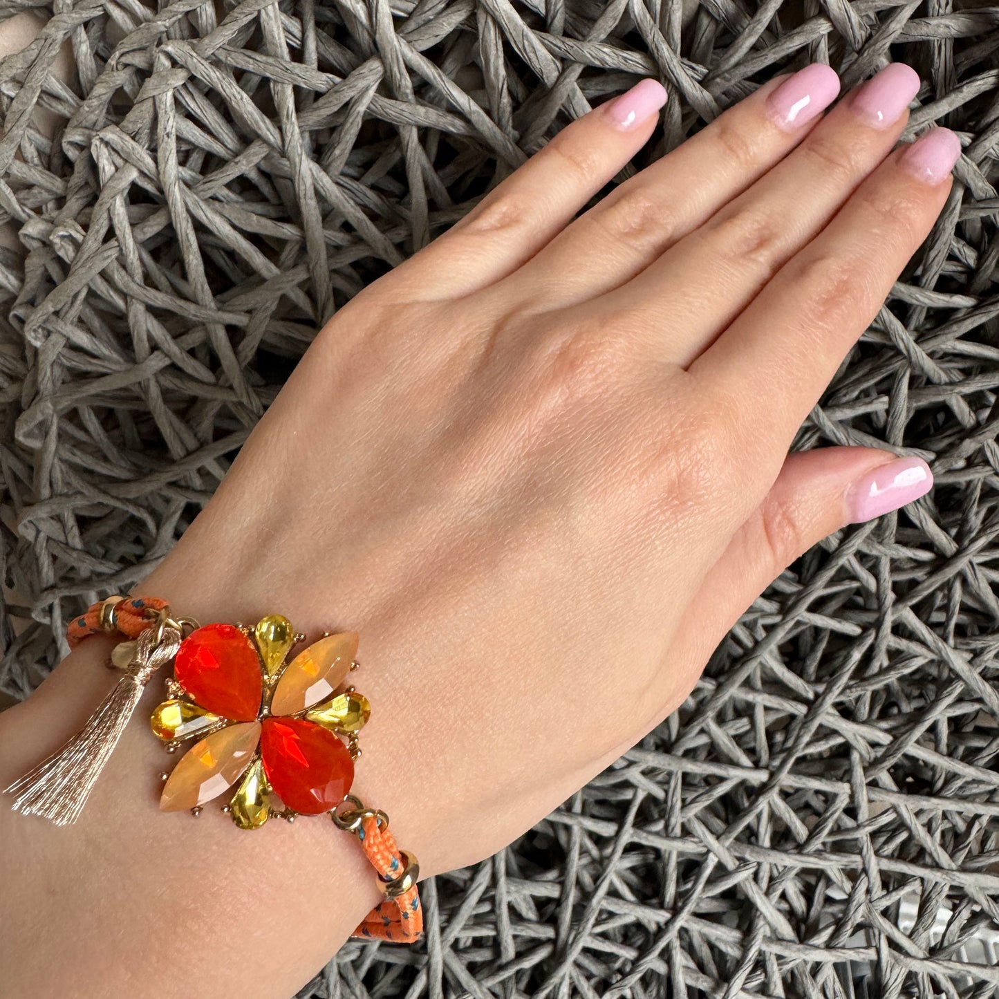 Orange bracelet Sonata (Spain)