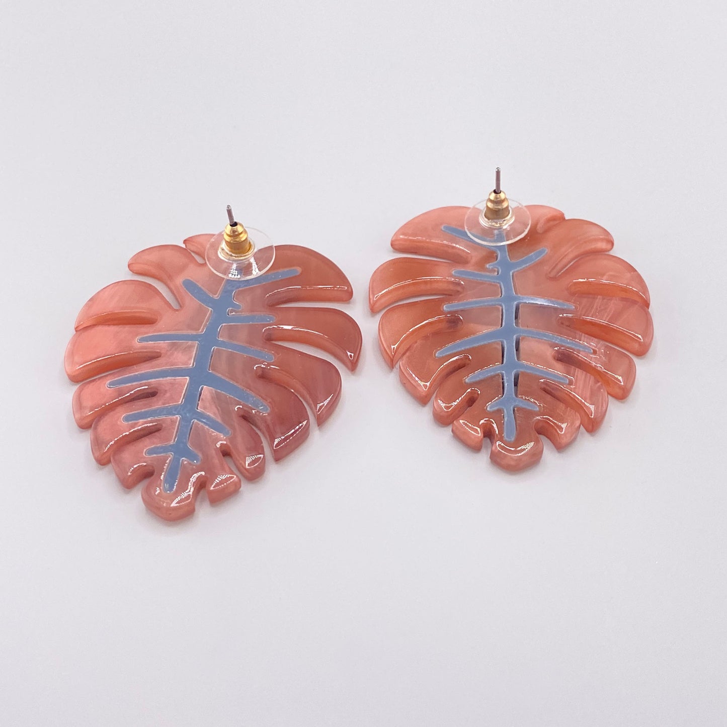 Серьги листья