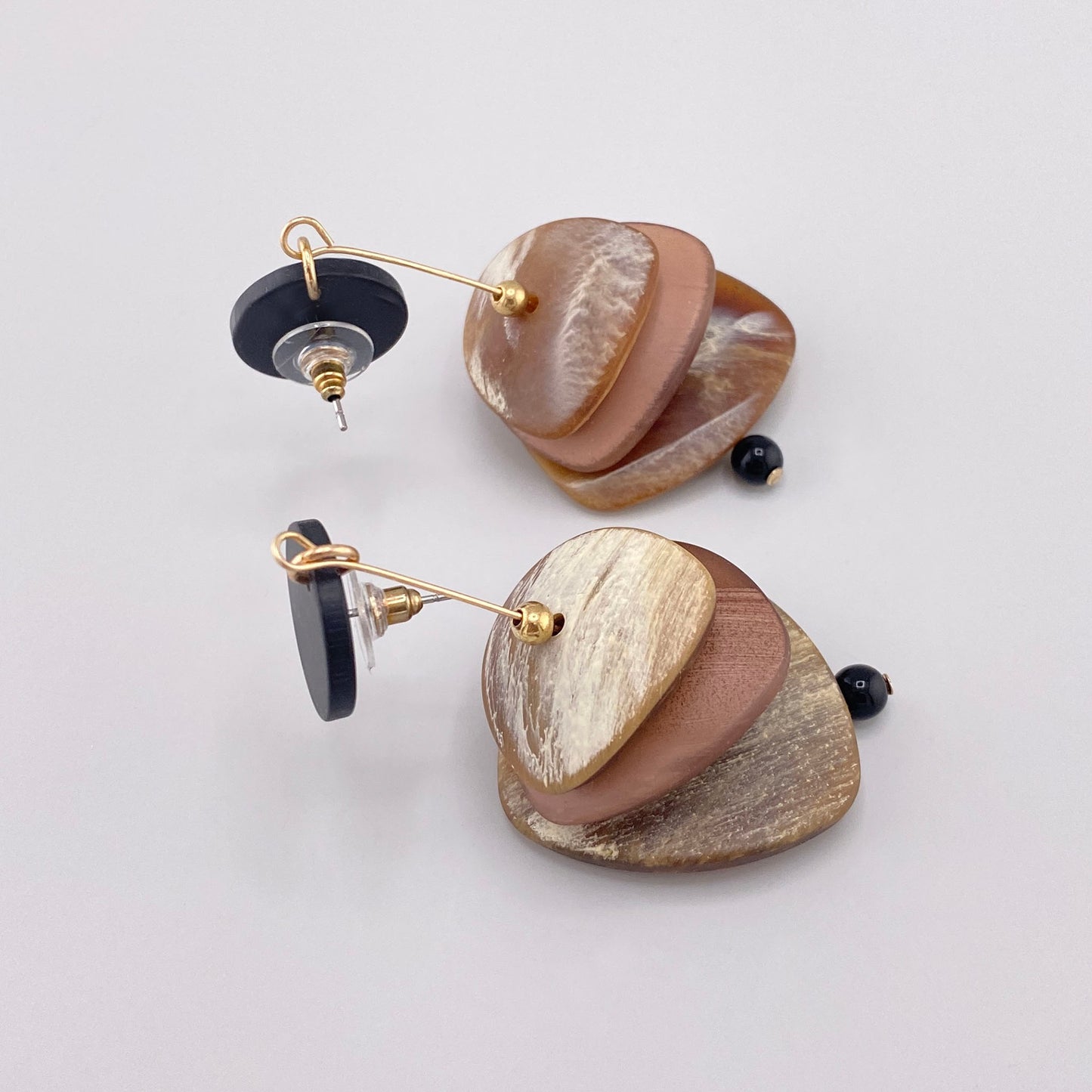 layered earrings