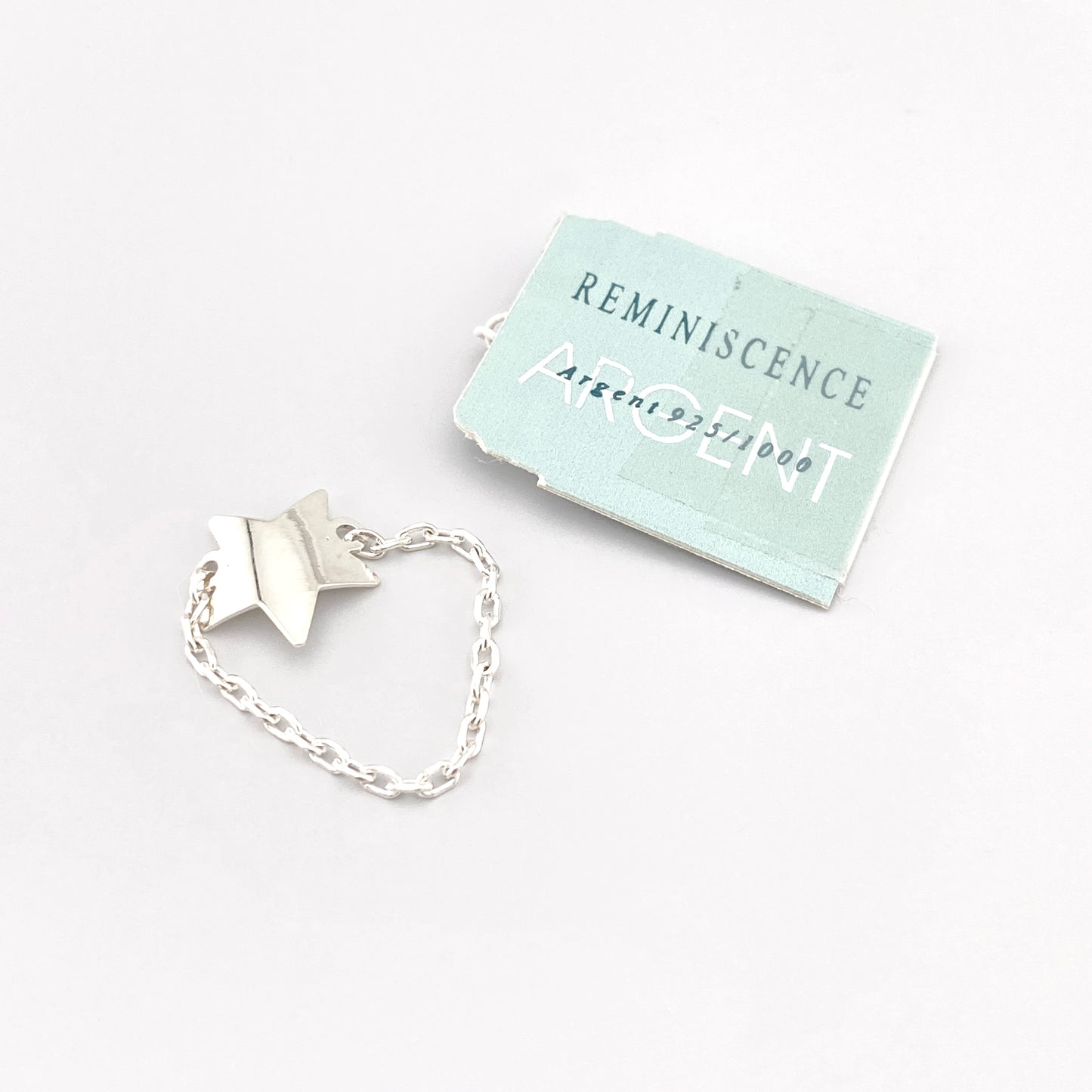 rścionek na łańcuszku