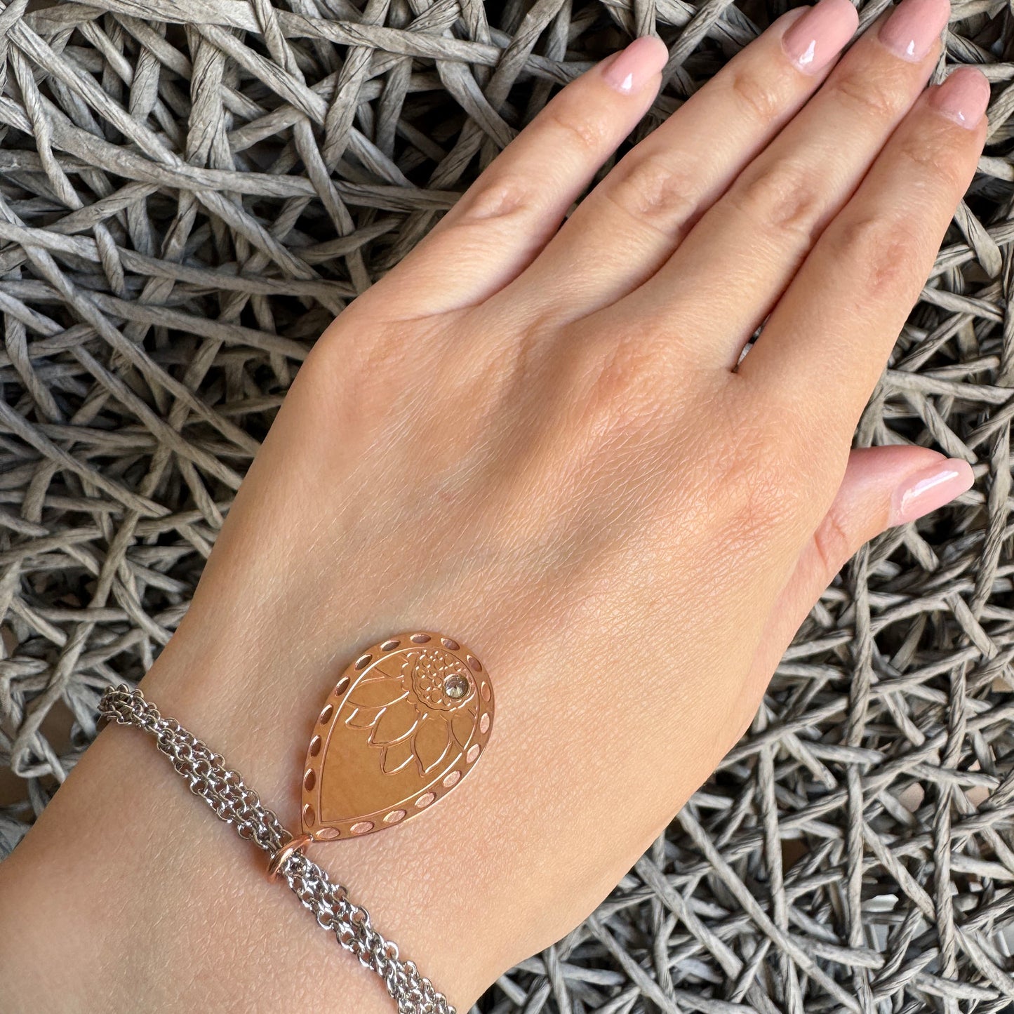Bracelet with a floral pattern Nomination (Italy)
