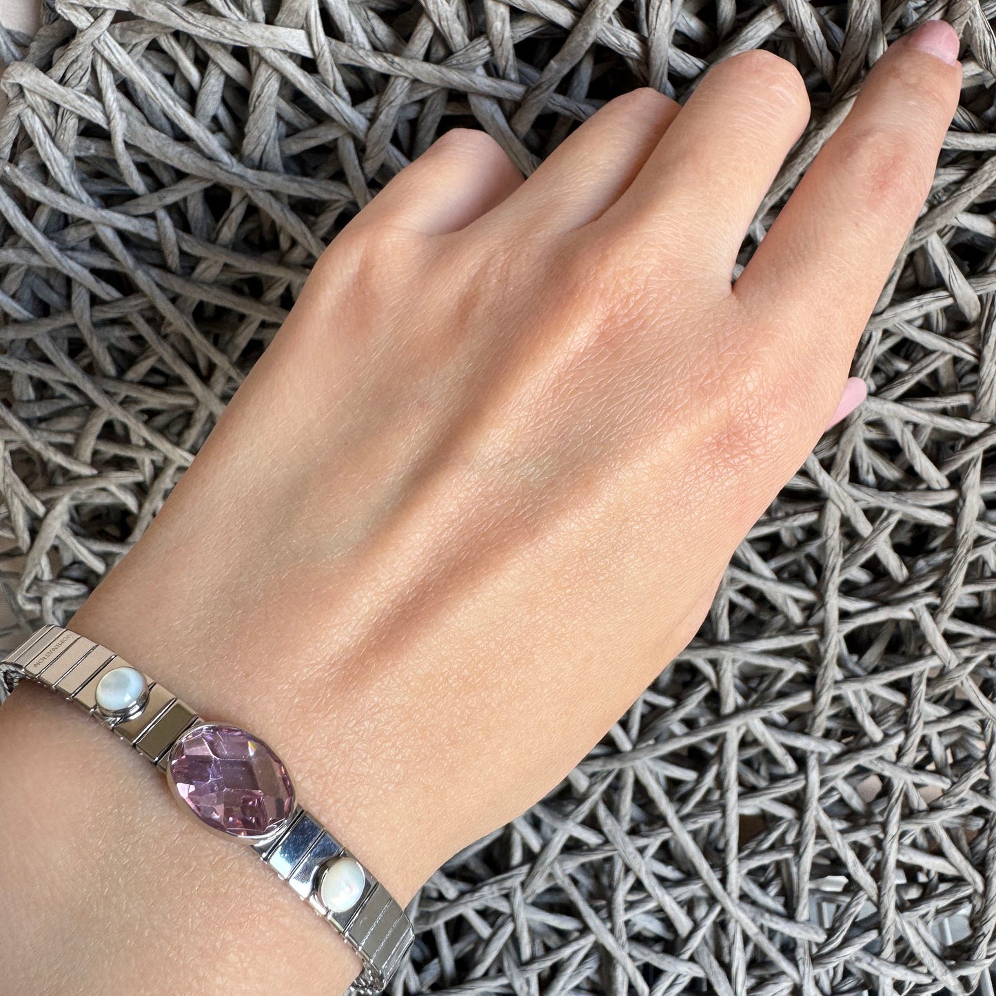 Bracelet with pink zircon Nomination (Italy)
