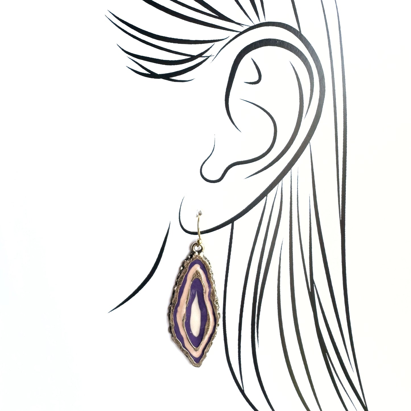 Earrings with enamel Sonata (Spain)