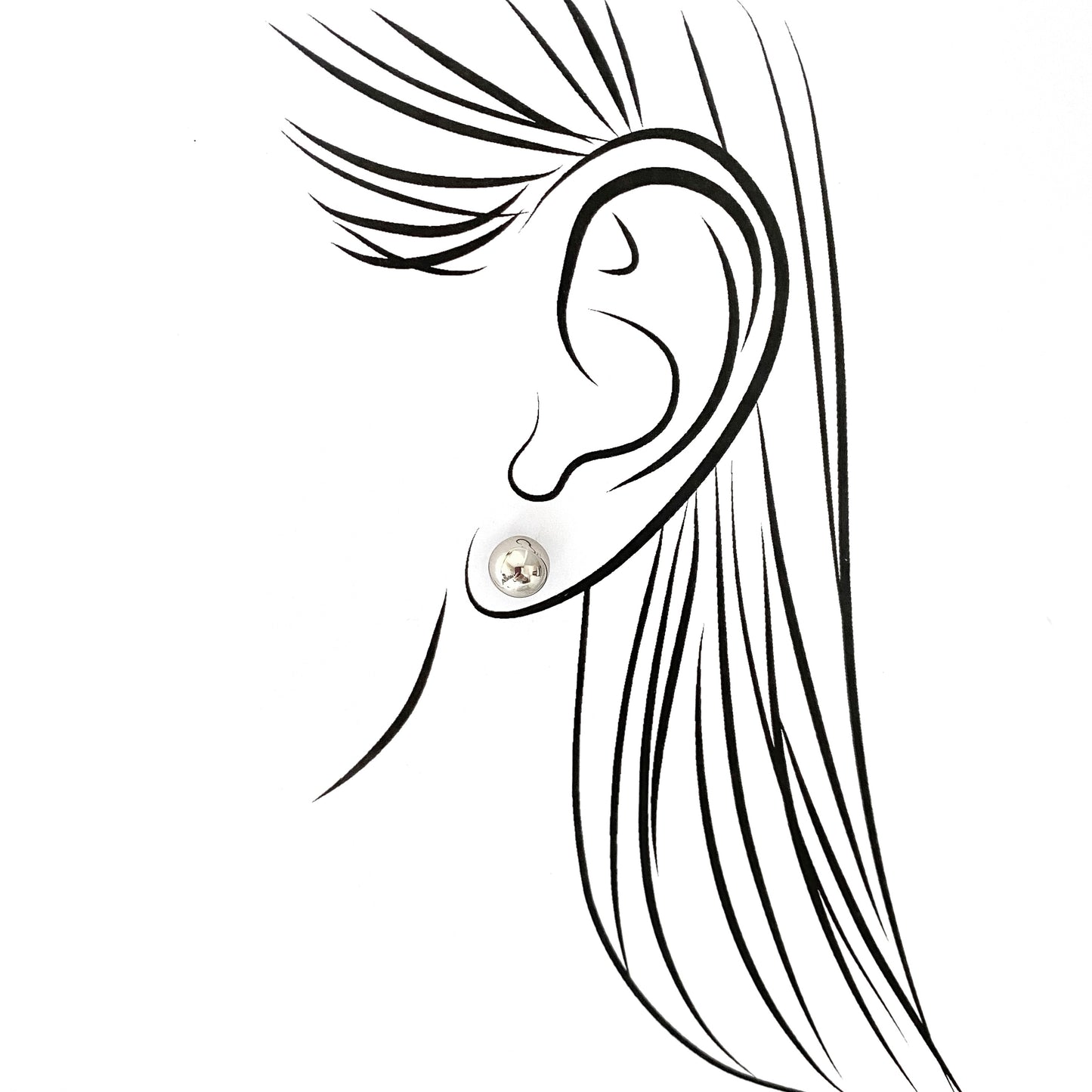 Серьги шарики