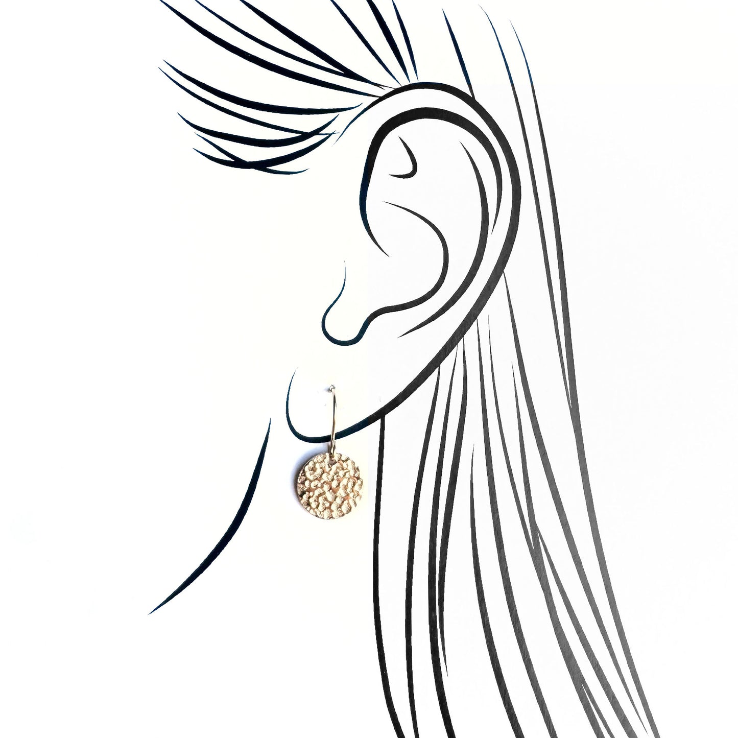 Earrings with pendants IRL (France)