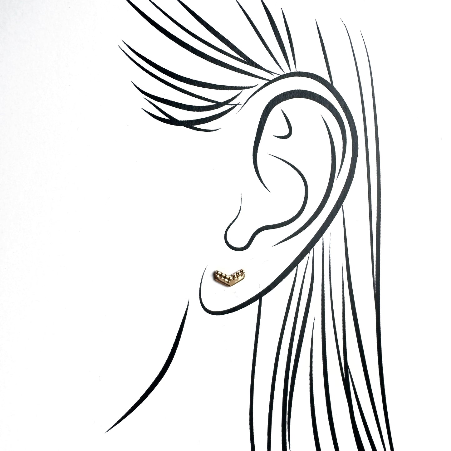 Delicate earrings IRL (France)