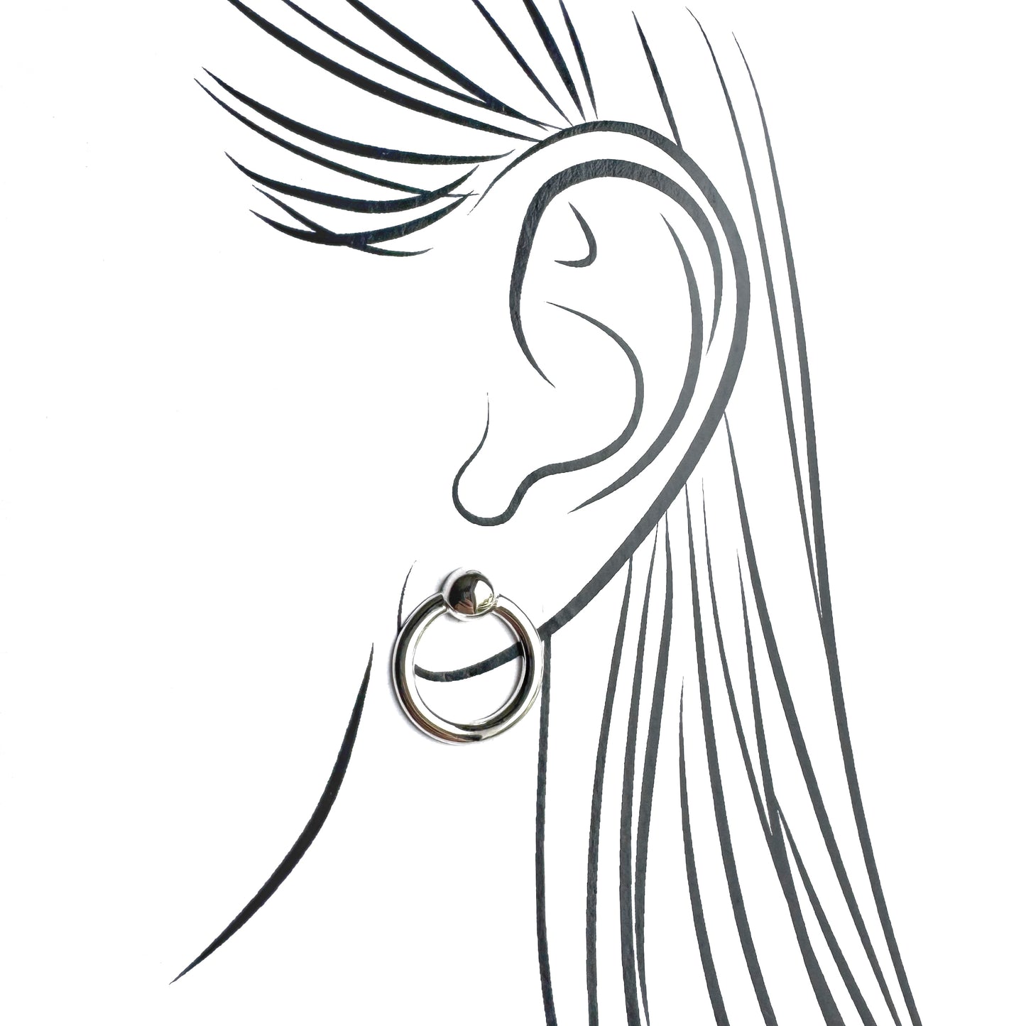 Silver earrings IRL (France)