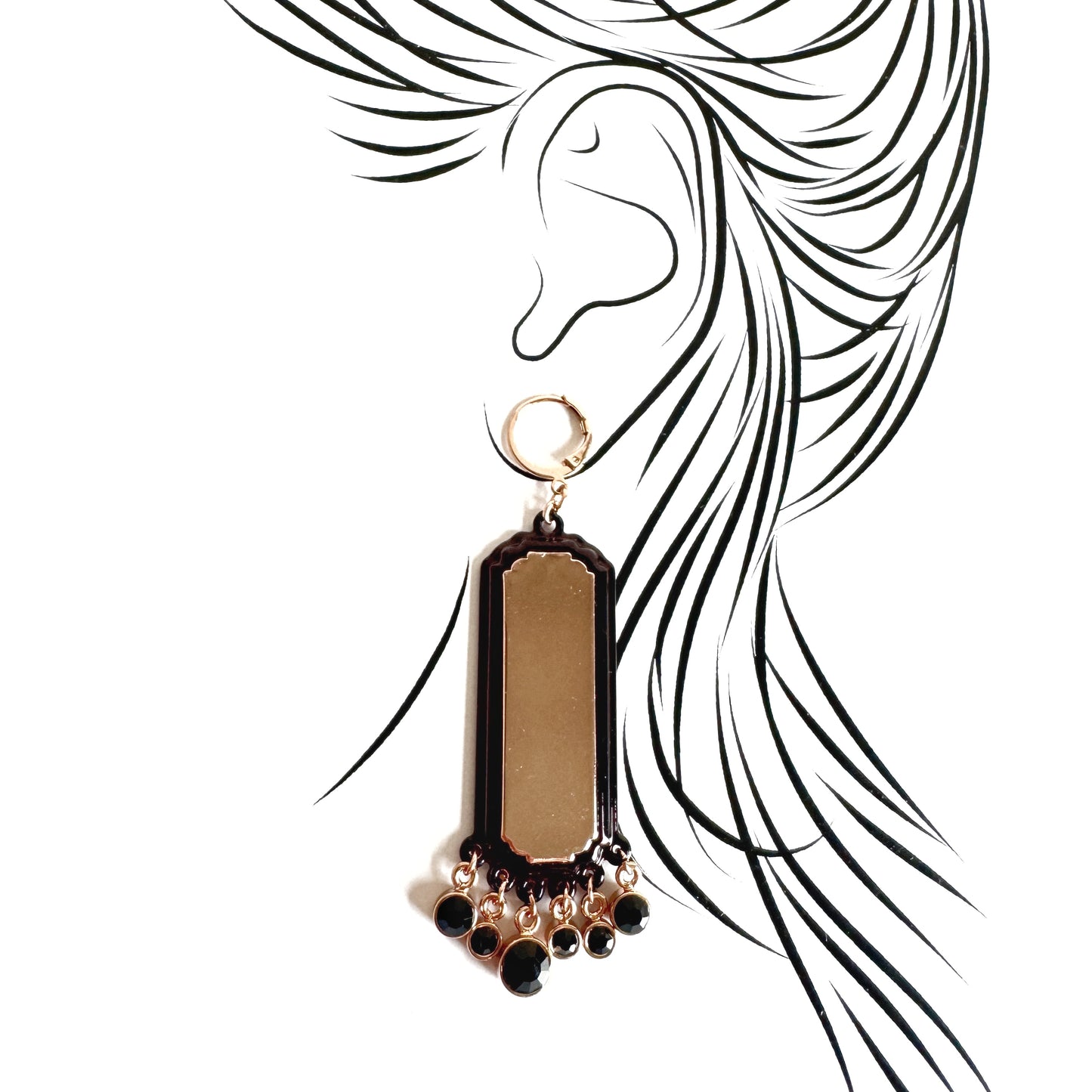 Earrings with crystals & Other Stories (Sweden)