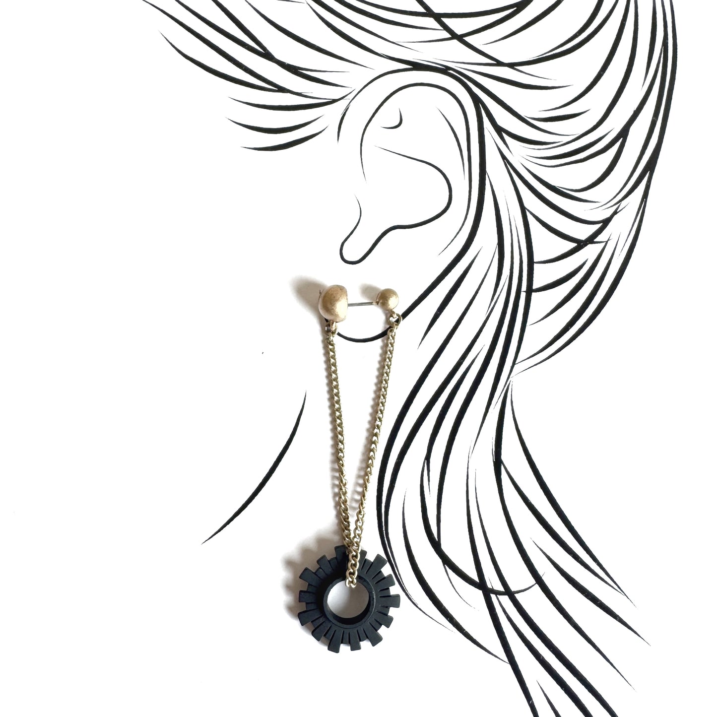 Earrings with pendant & Other Stories (Sweden)