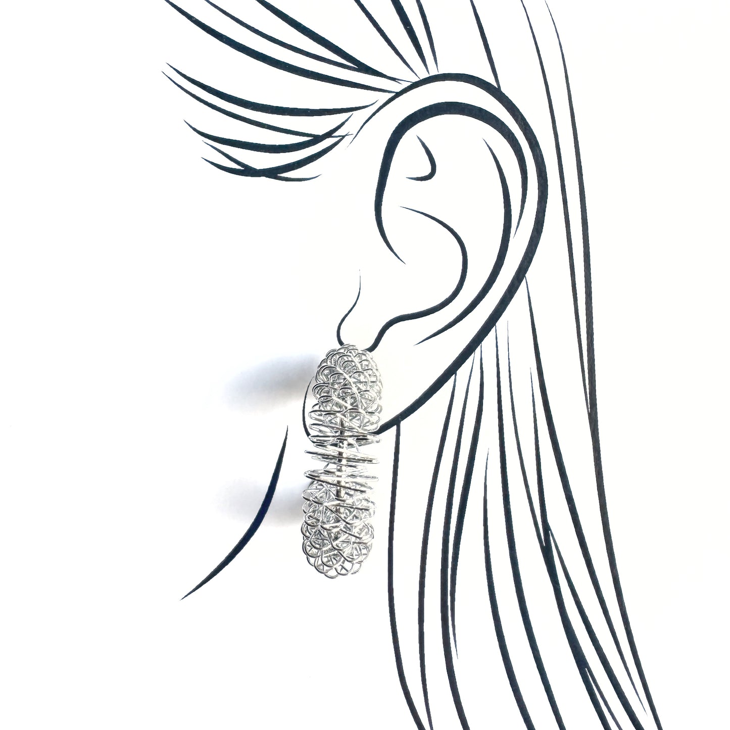 Geometric earrings Cannelle (France)