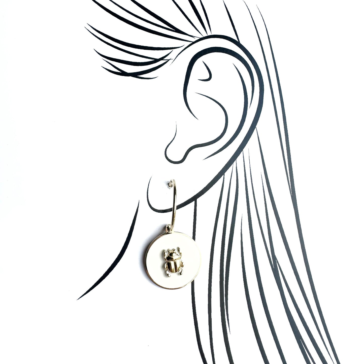 Beetle earrings Ikita (France)