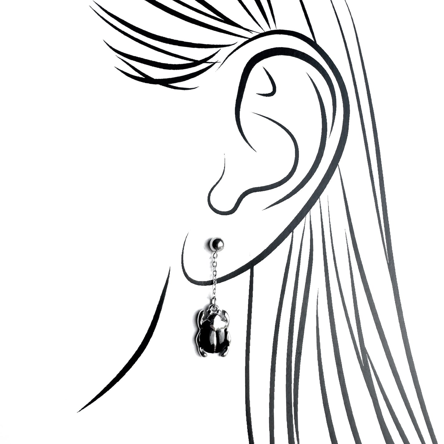 Scarab earrings Ikita (France)