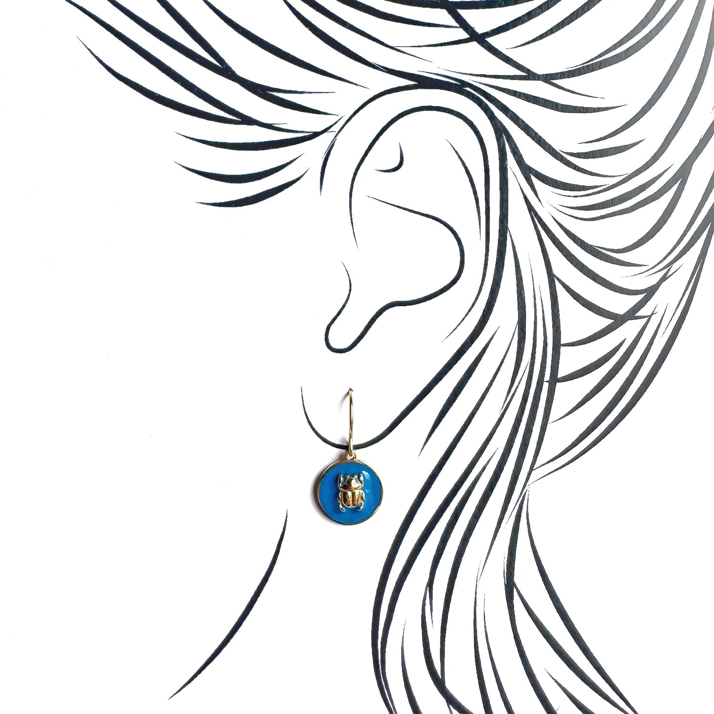 Scarab earrings Ikita (France)