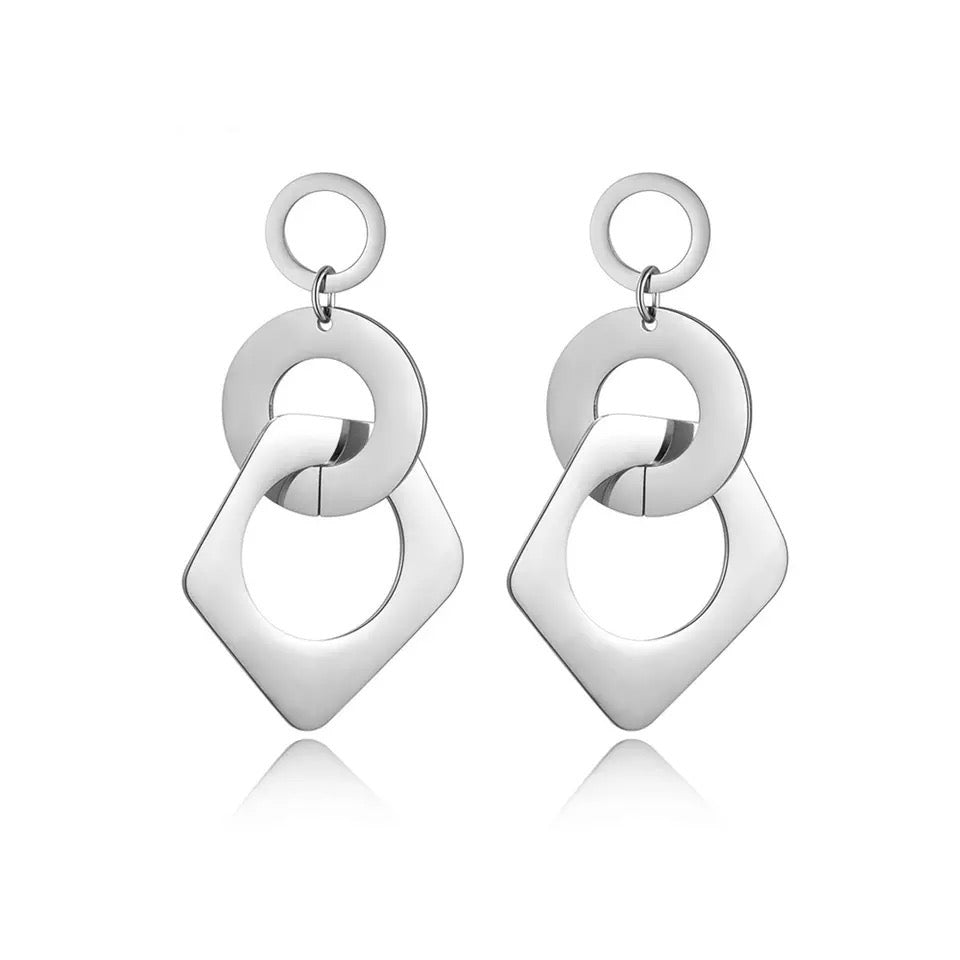 pentagon earrings