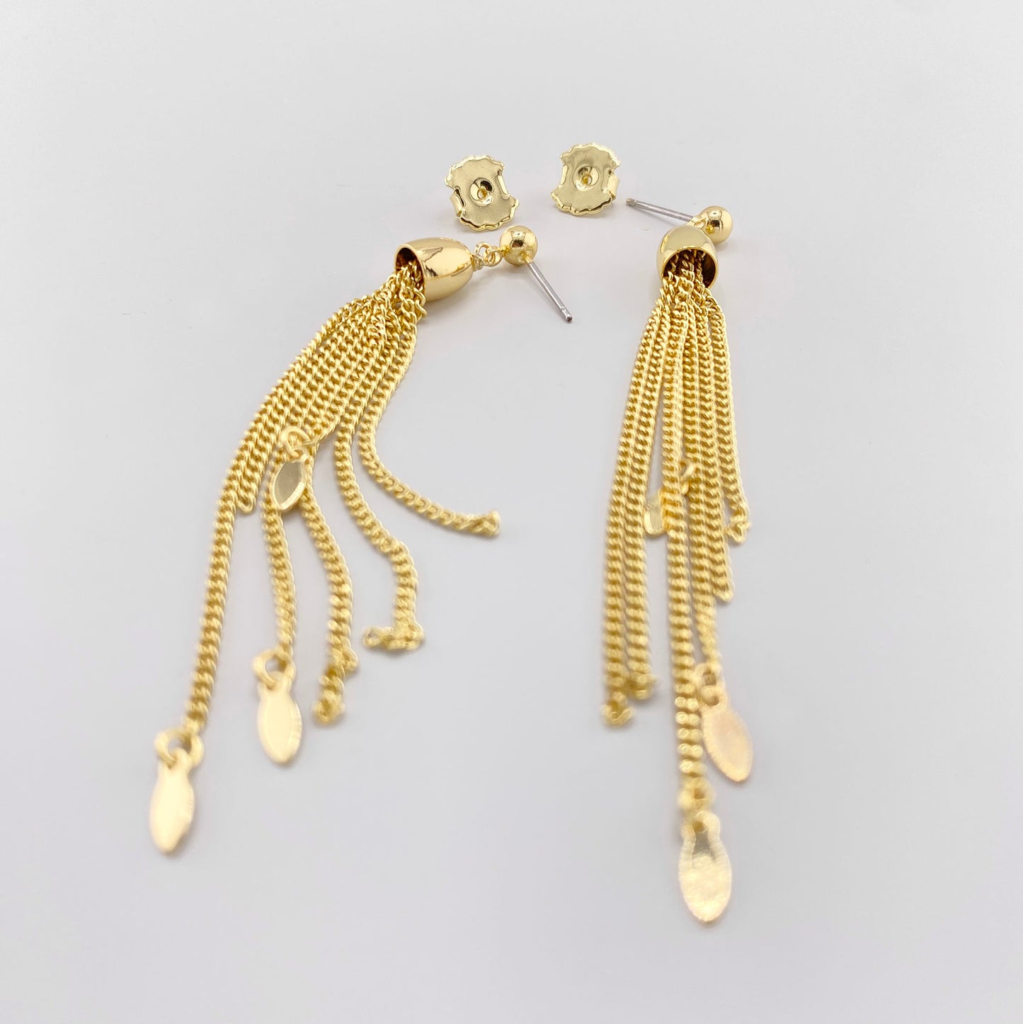 Earrings with chains