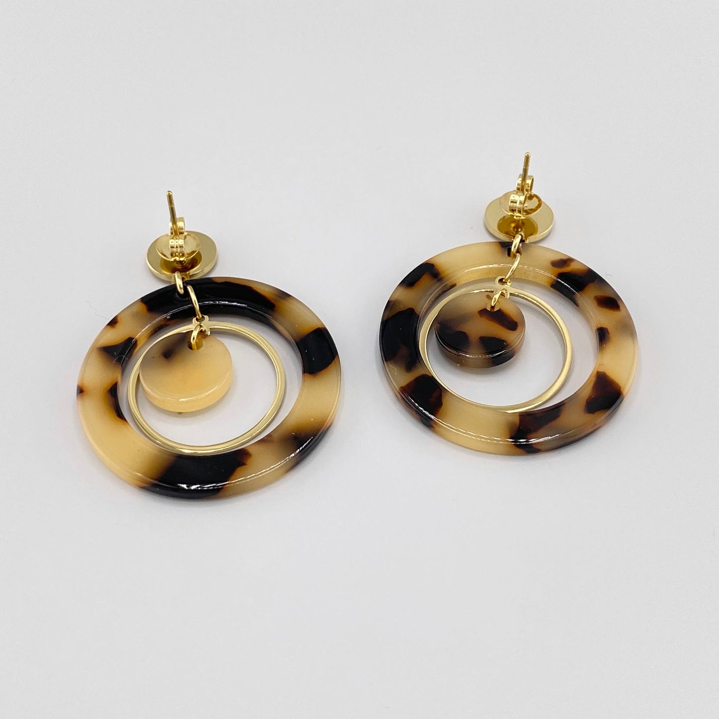 Round acrylic earrings