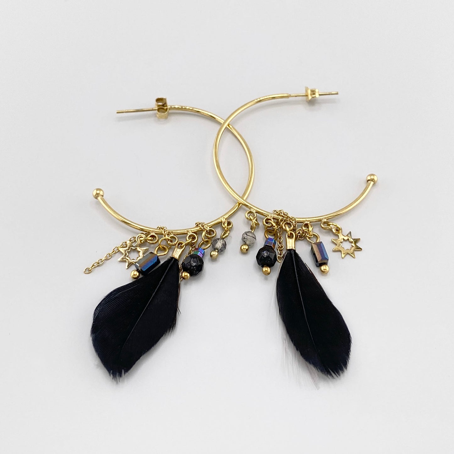 Feather earrings