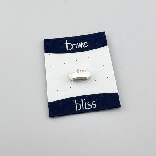 Silver car charm Bliss Gioielli with a small modular jewelry shape