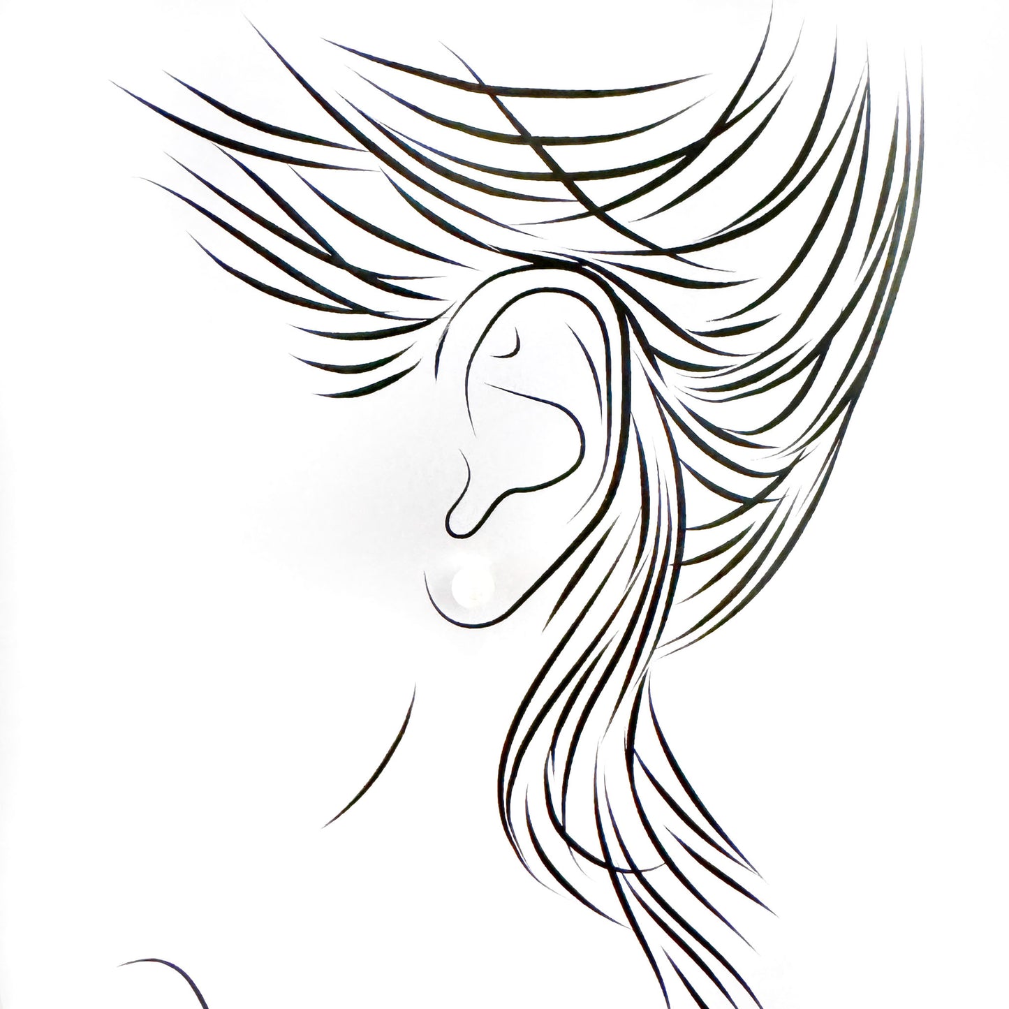Minimal white ceramic earrings for everyday and elegant wear