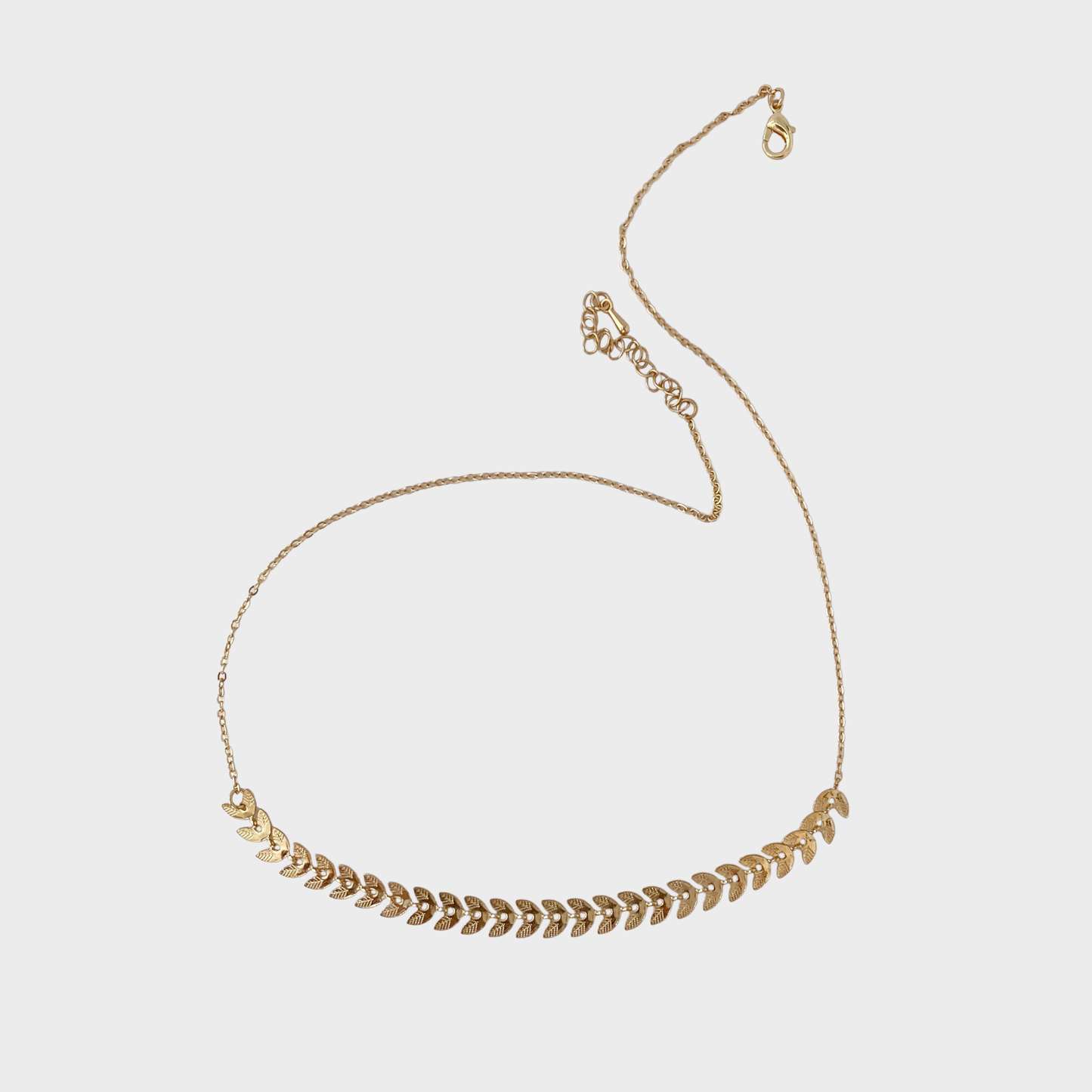 Come Bohemes leaf necklace
