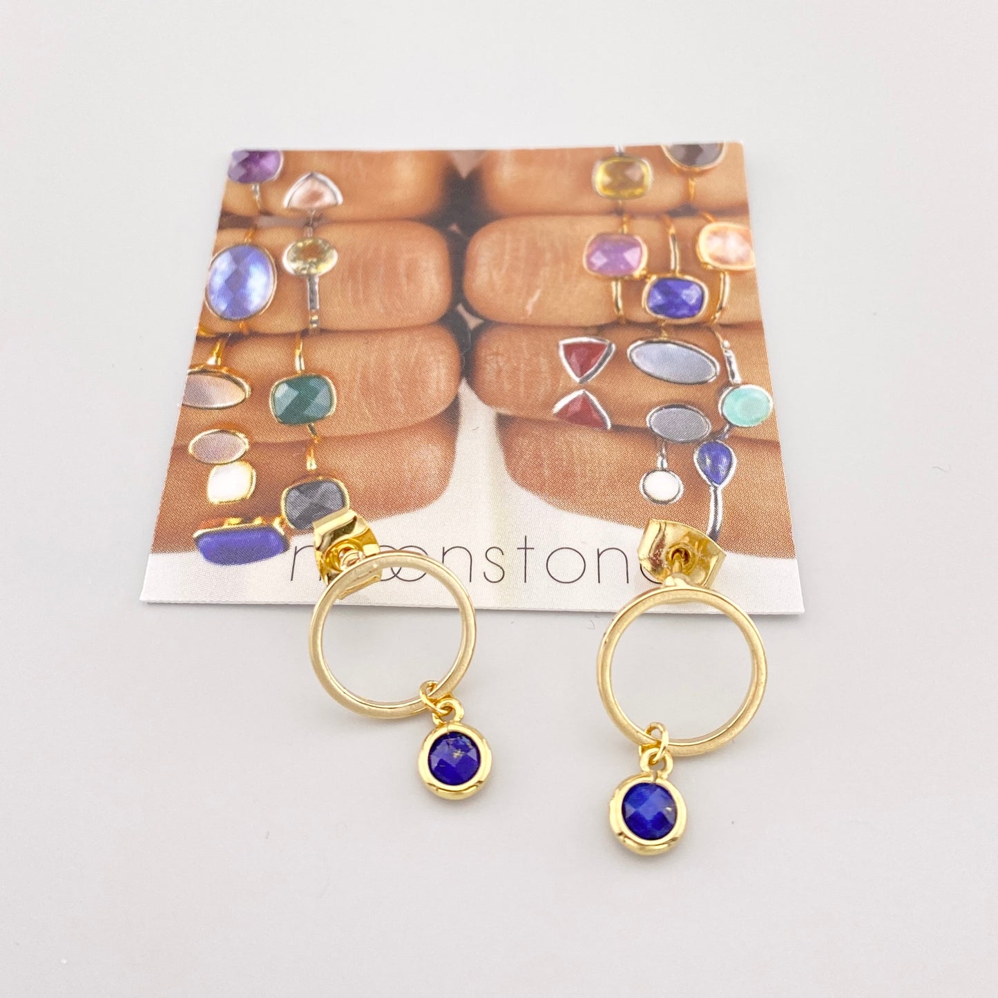 kolczyki lapis lazuli