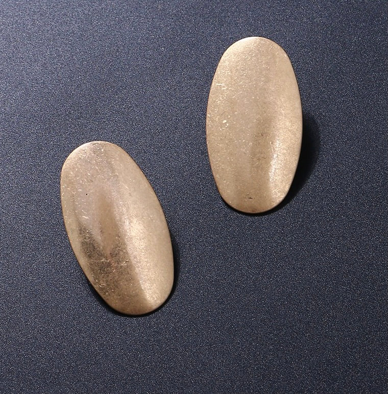 Oval gold earrings Sonata (Spain)