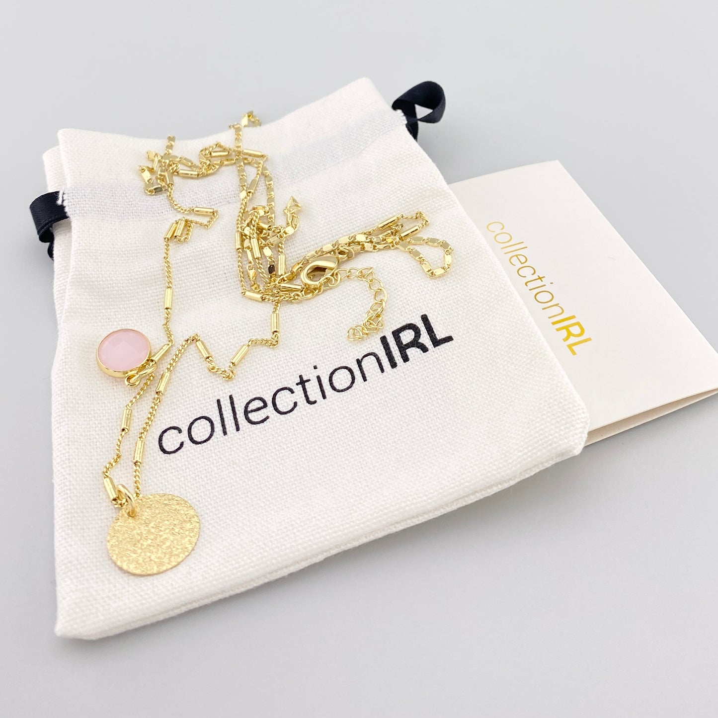 Necklace with pendants and quartz IRL (France)