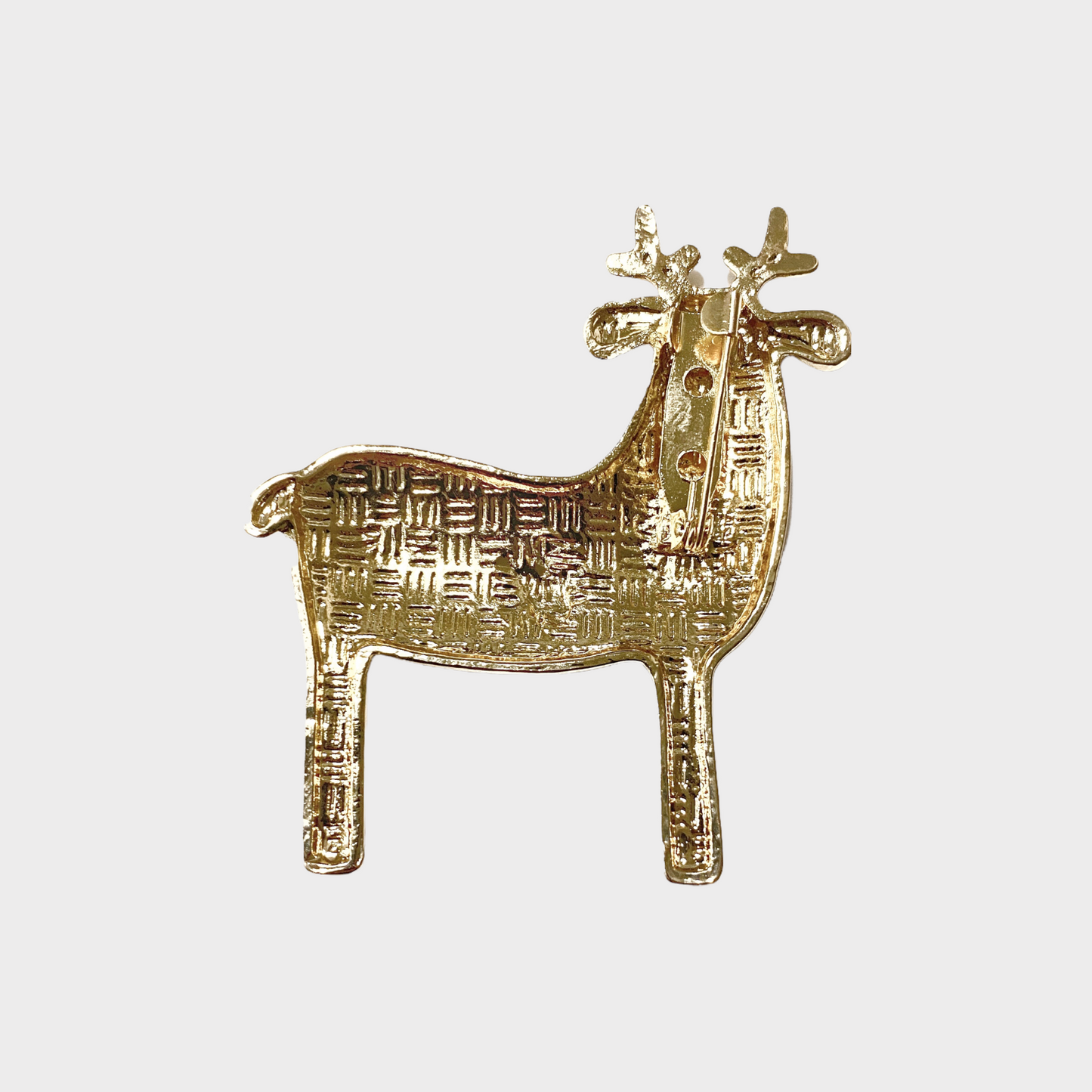 Deer brooch with enamel