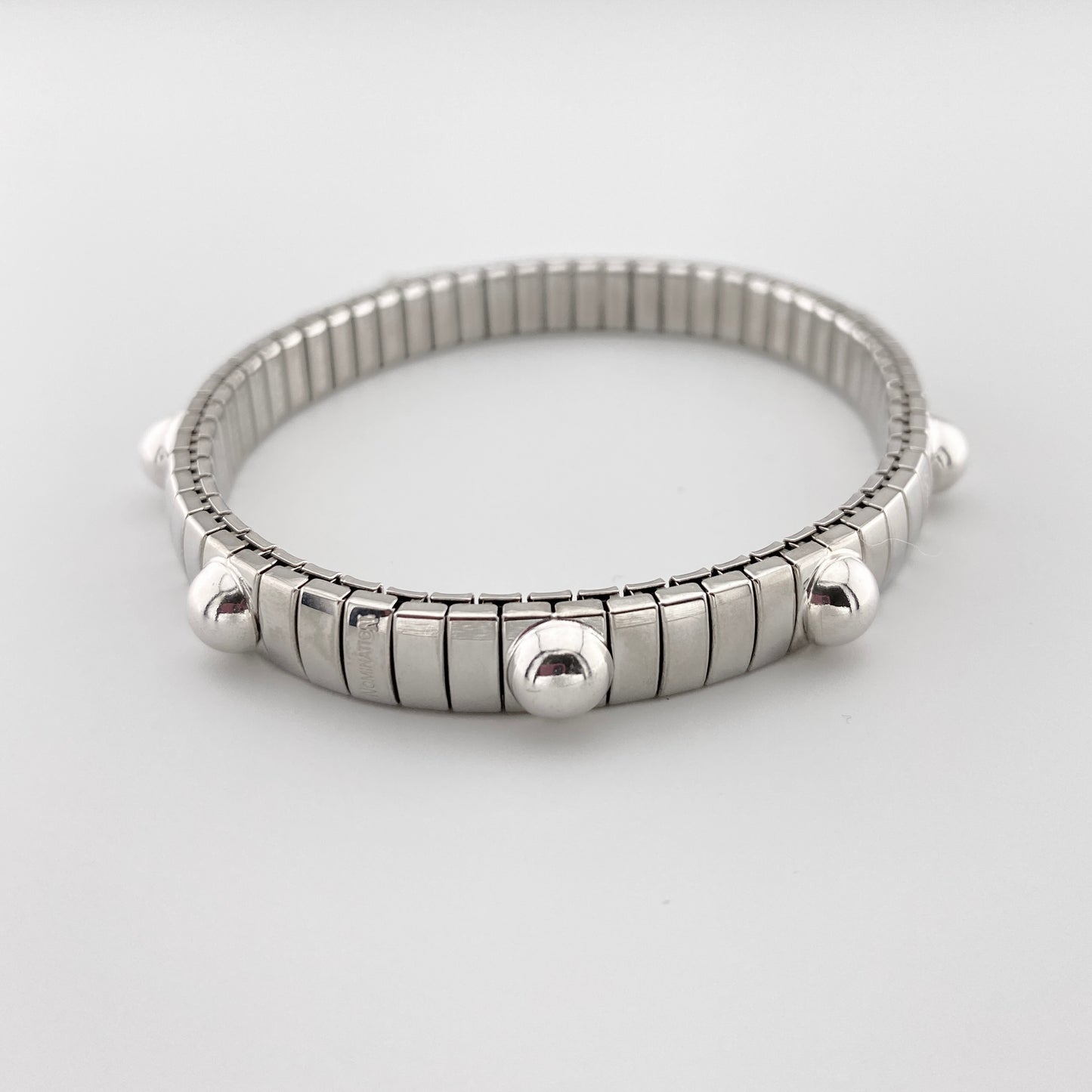 Nomination-Armband mit Sternanhänger und polierter Edelstahloberfläche